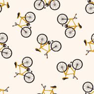 transportation bike cartoon seamless pattern background N58