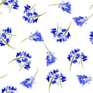 Sketch watercolor flowers in vintage style