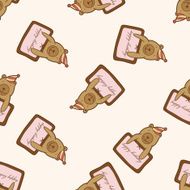 birthday card cartoon seamless pattern background