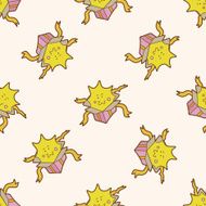birthday presents cartoon seamless pattern background