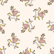 circus juggler cartoon seamless pattern background N5
