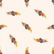 monster cartoon seamless pattern background N33