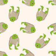 monster cartoon seamless pattern background N38