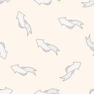 arrow cartoon seamless pattern background N26