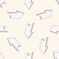 arrow cartoon seamless pattern background N36