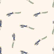 airplane cartoon seamless pattern background N21