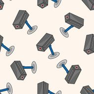 Video Monitors cartoon seamless pattern background
