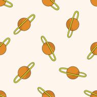 Space planet cartoon seamless pattern background N10