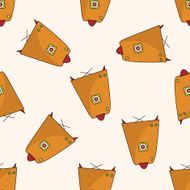 spaceship cartoon seamless pattern background N80