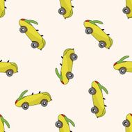 transportation car cartoon seamless pattern background N46