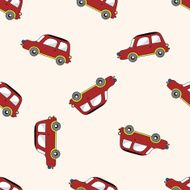 transportation car cartoon seamless pattern background N51