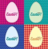 Happy Easter Vector Template