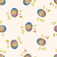 easter painting egg cartoon seamless pattern background N24