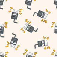 Computer-related desktop icon cartoon seamless pattern background N96