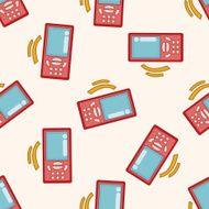 Computer-related desktop icon cartoon seamless pattern background N100