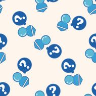 Computer-related desktop icon cartoon seamless pattern background N103