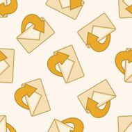 Computer-related desktop icon cartoon seamless pattern background N109