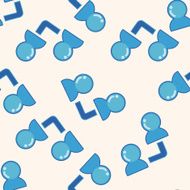 Computer-related desktop icon cartoon seamless pattern background N111