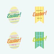 Happy Easter Vector Template N3