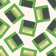 Computer-related desktop icon cartoon seamless pattern background N119