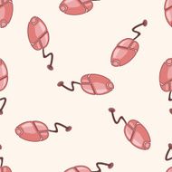 Computer-related desktop icon cartoon seamless pattern background N123