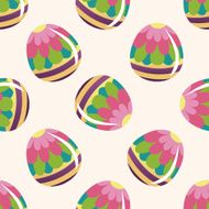 easter painting egg cartoon seamless pattern background N35