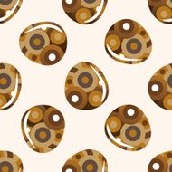 easter painting egg cartoon seamless pattern background N38