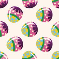 easter painting egg cartoon seamless pattern background N40