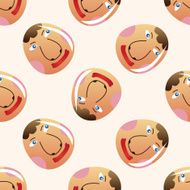 easter painting egg cartoon seamless pattern background N42
