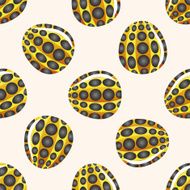 easter painting egg cartoon seamless pattern background N44