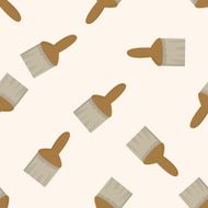 work tool bursh cartoon seamless pattern background