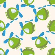 helicopter cartoon seamless pattern background N4
