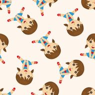 sport athlete cartoon seamless pattern background N2