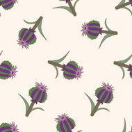 flower cartoon seamless pattern background N49