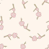 flower cartoon seamless pattern background N55