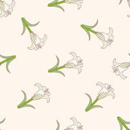 flower cartoon seamless pattern background N58