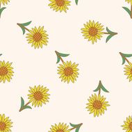 flower cartoon seamless pattern background N60