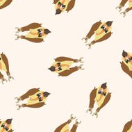 bizarre monster icon 10 cartoon seamless pattern background N5