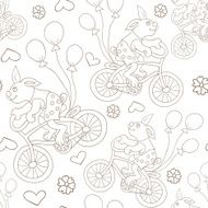Bunny on a bike N5