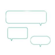 Glass Chat Bubble Shelves