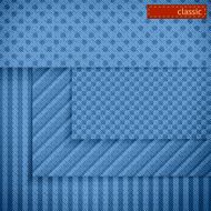 Fabric patterns for website background design Set