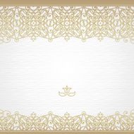 Vector seamless border in east style N2