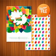 nature rainbow leaves Vector leaves abstract background