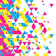 Color Triangle Design Background Square