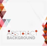 Abstract geometric background Modern overlapping triangles N572