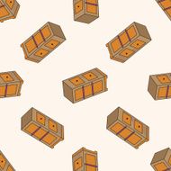 furniture cabinet cartoon seamless pattern background N12
