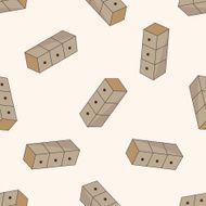 furniture cabinet cartoon seamless pattern background N13