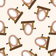 mirror cartoon seamless pattern background N2