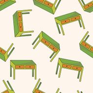 table cartoon seamless pattern background N8