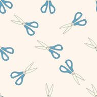 scissors cartoon seamless pattern background N6